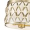 Z-Lite Harden Flush mount, 3-Light, 12.25 In.W x 8.25 In.H, Modern Gold/White 1948F12-MGLD - alternate 7